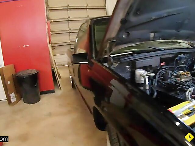 Ally Cooper - POV fucking with a car guru in the mechanic garage