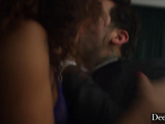 Big tits ebony September Reign gets slammed hard by a tattooed white guy