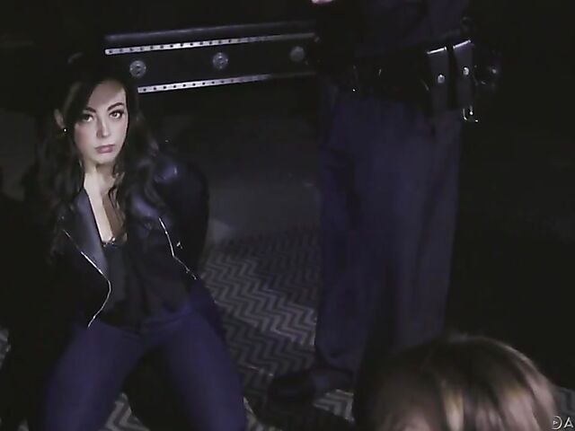 Whitney Wright & Gia Derza - Two police officers and two bad girls rough sex foursome