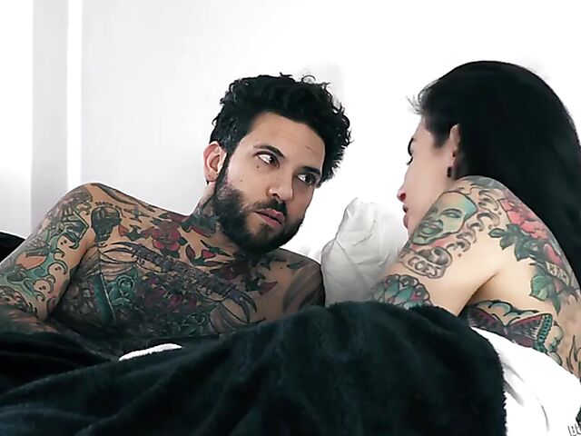 Gothic tattooed MILF Joanna Angel gets railed by Small Hands