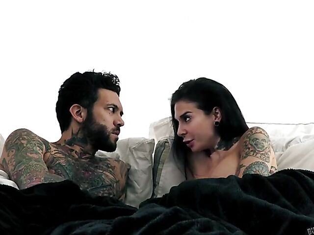 Gothic tattooed MILF Joanna Angel gets railed by Small Hands