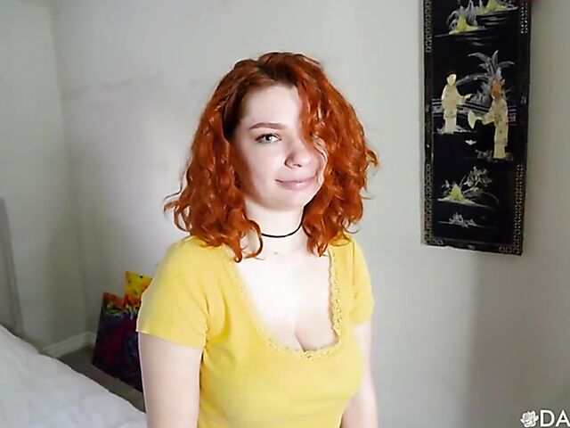  POV redhead with big boobies Annabel Redd gets banged by her stepdad