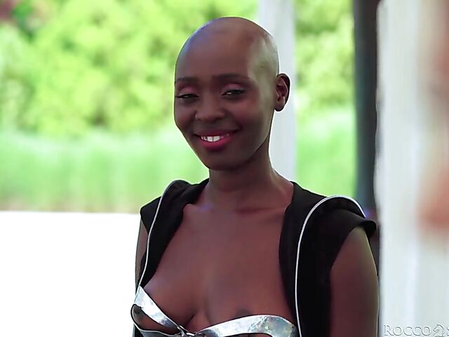 Wet and messy interracial lesbian foursome with shaved head African babe Zaawaadi getting shared by Cherry Kiss, Malena Nazionale, and Tiffany Tatum