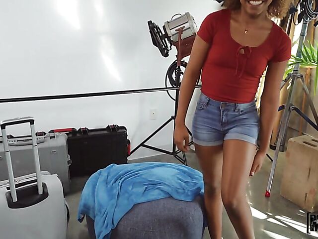 POV ebony girl Milu Blaze is eager to fuck