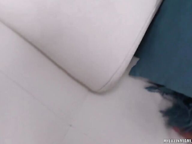 Perfect sex POV with shaved babe Uma Jolie in Miami