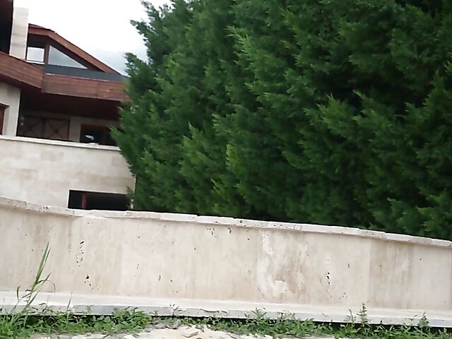 Big tits outdoor fuck with gorgeous brunette Honey Demon