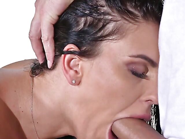 Big tits outdoor fuck with gorgeous brunette Honey Demon