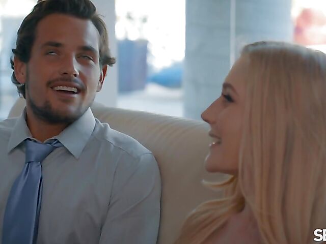 Pale blonde nudist Emma Starletto gets a dicking