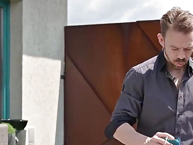 Hungarian teen babe Summer Pixi gets horny in the garden