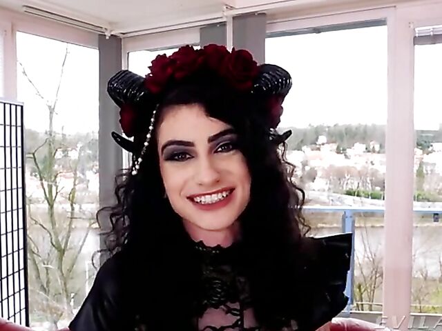 Evil double anal gangbang with devil girl Lydia Black