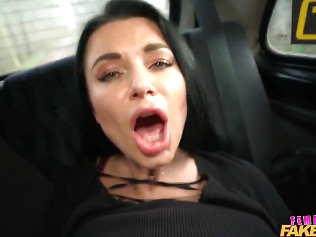 Fake taxi fuck adventure with sexy driver Ania Kinski