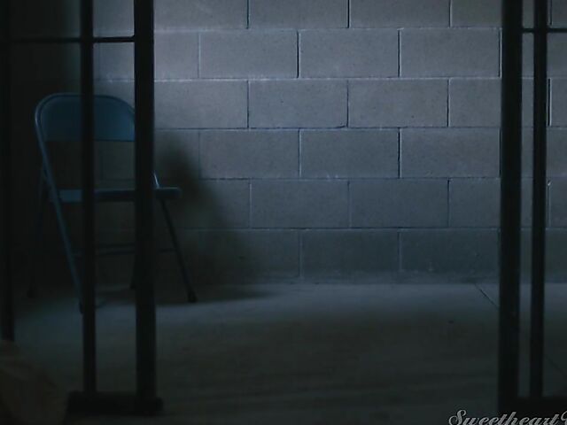 Rocky Emerson and Bella Rolland have slow lesbian sex in the dark