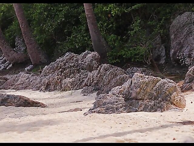 Erotic beach solo with beautiful asian babe Kahlisa