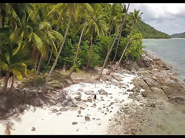 Erotic beach solo with beautiful asian babe Kahlisa