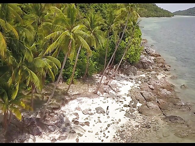 Erotic beach solo with beautiful asian babe Kahlisa