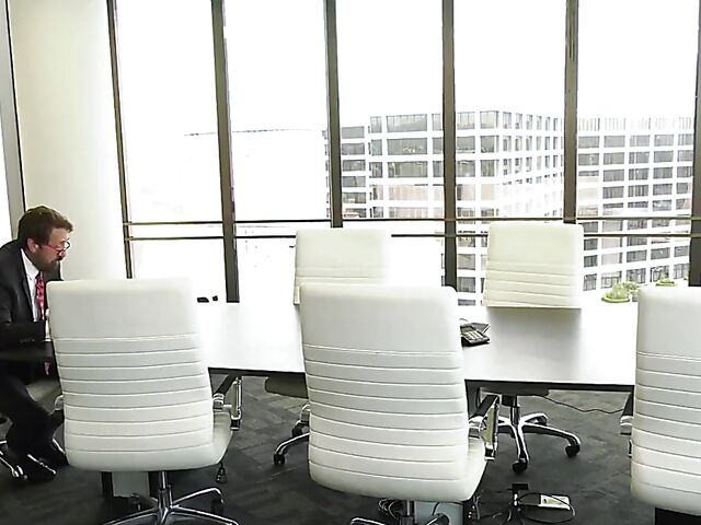 Big titted MILF secretary Sarah Jessie wants her old boss to fuck her pierced cunt