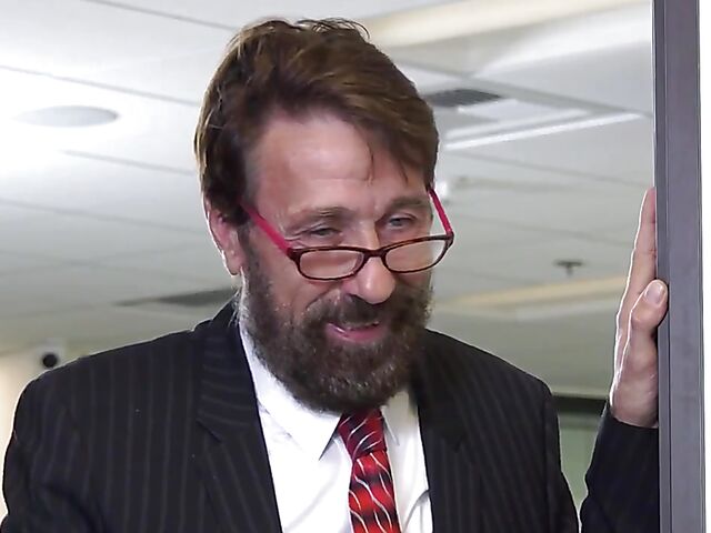 Big titted MILF secretary Sarah Jessie wants her old boss to fuck her pierced cunt