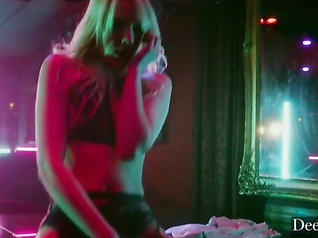 Strip club fuck with two blondes in lingerie Kayden Kross and Kenna James