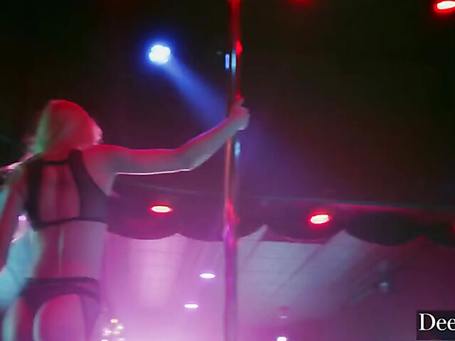 Strip club fuck with two blondes in lingerie Kayden Kross and Kenna James