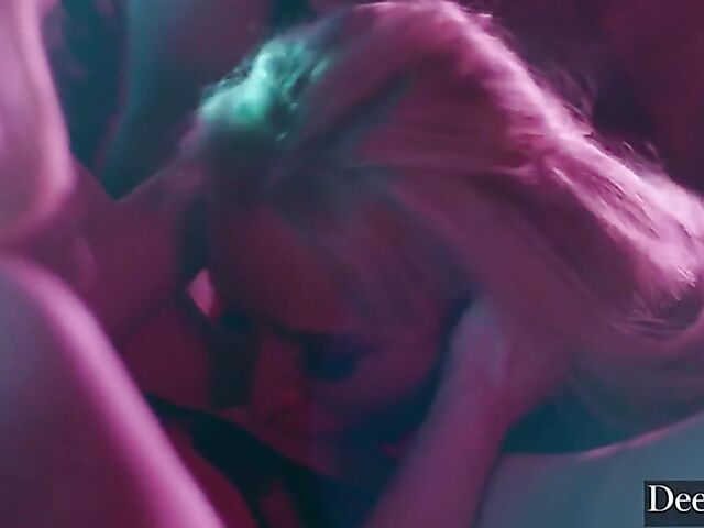 Strip club fuck with two blondes in lingerie Kayden Kross and Kenna James