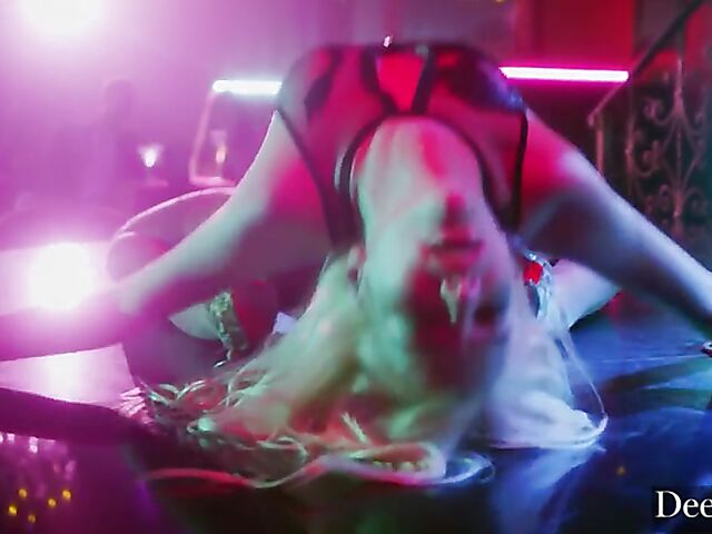 Strip club fuck with two blondes in lingerie Kayden Kross and Kenna James