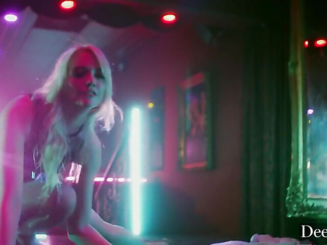 Strip club fuck with two blondes in lingerie Kayden Kross and Kenna James