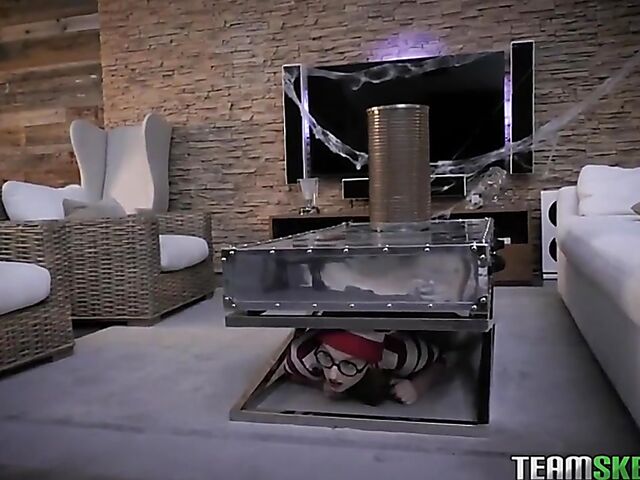 Halloween sex with ginger teen Cleo Clementine