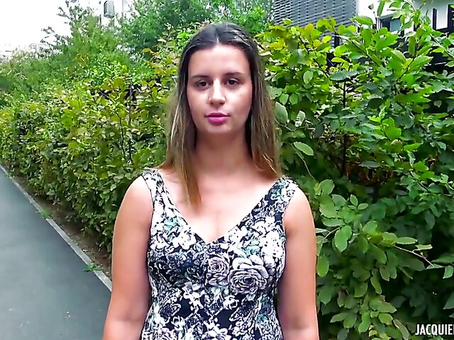Stockings DP with juicy French chick Marina