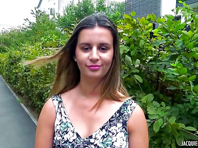 Stockings DP with juicy French chick Marina