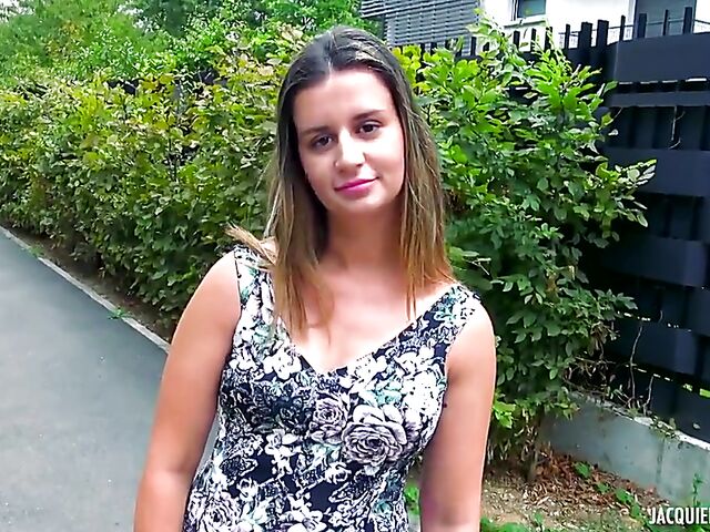 Stockings DP with juicy French chick Marina
