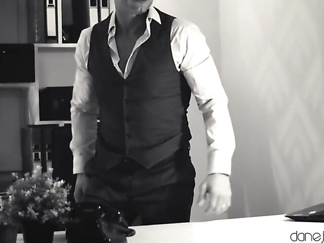 Gorgeous asian in black stockings Alina Crystall gets a dick