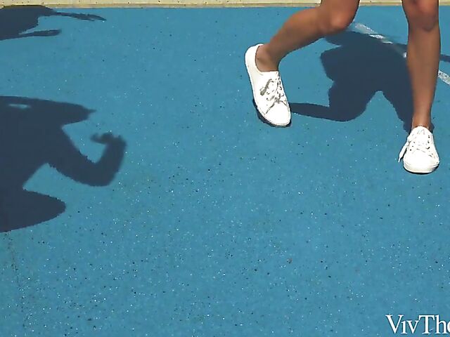 Amirah Adara & Eveline Dellai - Lesbian locker room fun