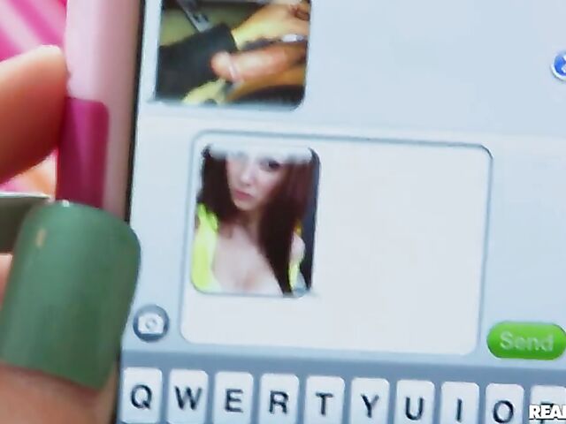 Bored horny teen Natalie Lust needs a cock to fuck