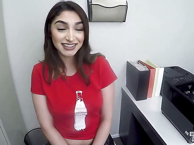 Handcuffed slut with pierced nipples Kim Torres fucks the cop