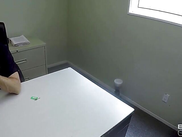 Handcuffed slut with pierced nipples Kim Torres fucks the cop