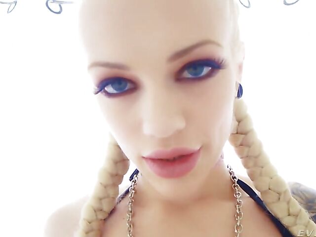 Boots and fishnet anal with blue-eyed Alex Grey