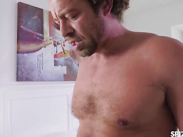 Skinny small tits blonde Morgan Rain is addicted to cock