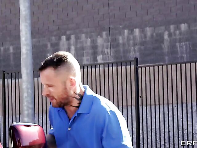 Cali Carter - Incredibly hot MILF anal on the stairs