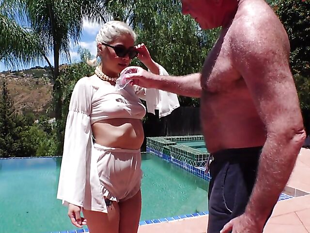 Penelope Reed - Old man and young girl fuck outdoors and indoors