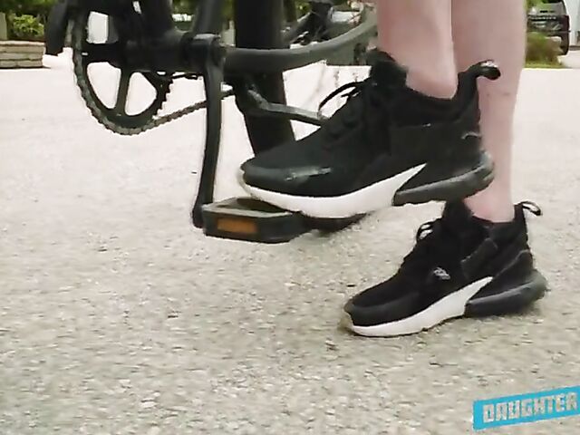 Jessae Rosae & Val Steele - Dirty dads fucking daughters after their first bicycle ride