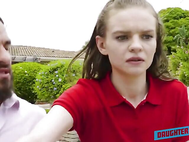 Jessae Rosae & Val Steele - Dirty dads fucking daughters after their first bicycle ride