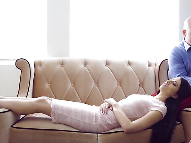 MMF threesome sex therapy for Alex Coal