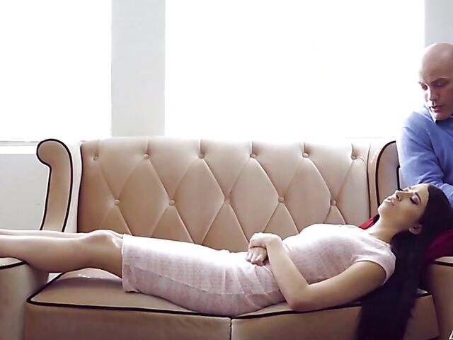 MMF threesome sex therapy for Alex Coal