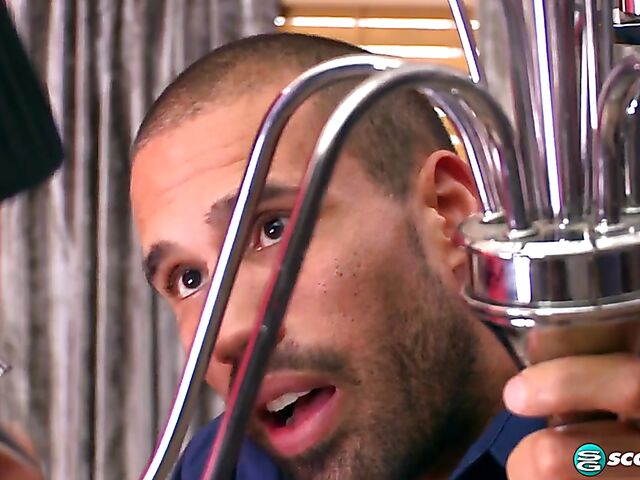 Stacie Starr - Big natural tits MILF pantyhose sex and creampie with the handyman