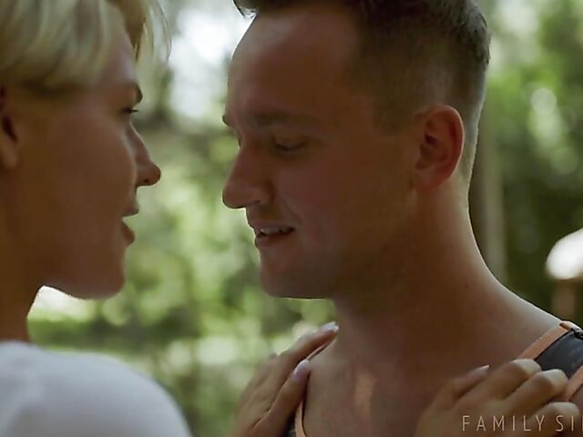 Kit Mercer - Horny stepmom and son fuck hard in the summer