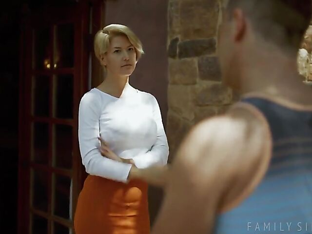 Kit Mercer - Horny stepmom and son fuck hard in the summer