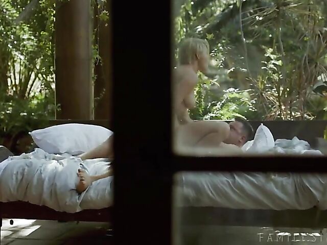 Kit Mercer - Horny stepmom and son fuck hard in the summer