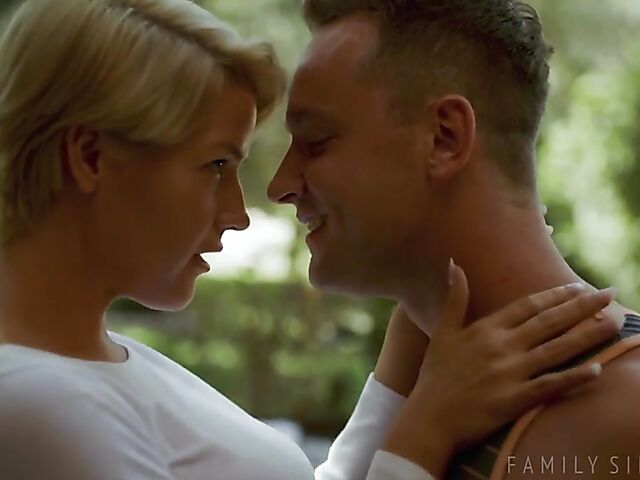 Kit Mercer - Horny stepmom and son fuck hard in the summer