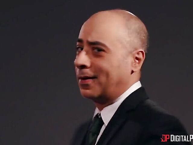 Red Light Arena interracial FFM sex with Janice Griffith and Demi Sutra