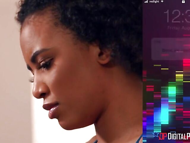 Red Light Arena interracial FFM sex with Janice Griffith and Demi Sutra